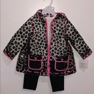 Cheetah rainbow jacket set